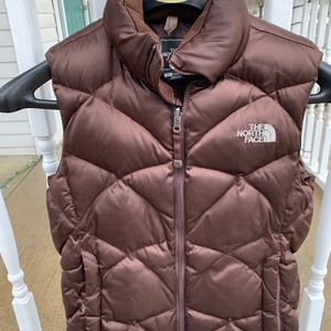 Quilted Vest Metalic Brown 